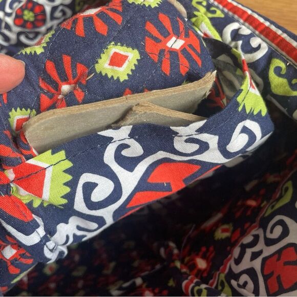 Vera Bradley Sun Valley Work Tote Laptop Purse Diaper Quilted Bag With Pockets - Picture 4 of 15